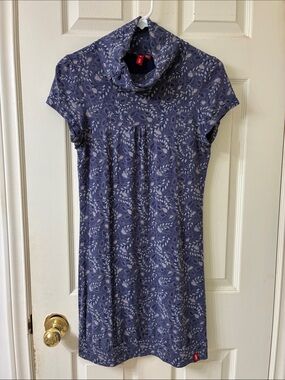 🌷3 for $25🌷Edc, US M, Purple Paisley Print Cowl Neck Cap Sleeve Dress